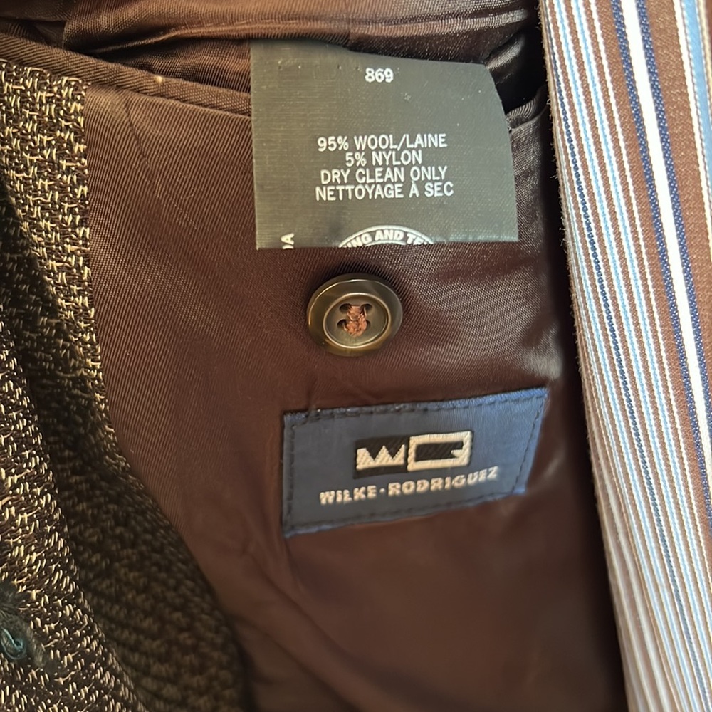 Wilke-Rodriguez Men’s Linen Blazer wool blend - Picture 8 of 9